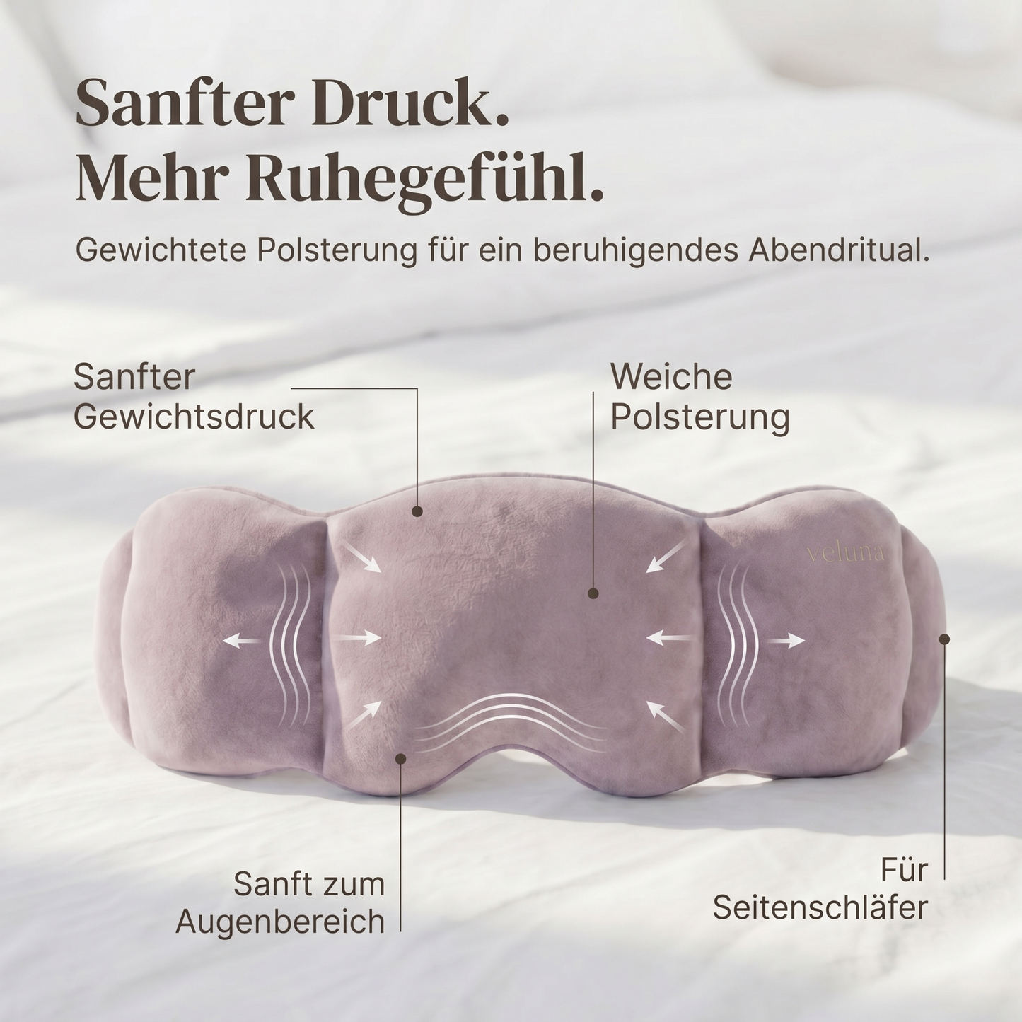 Veluna Gewichtete Schlafmaske
